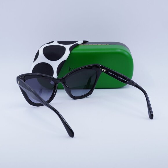 Kate Spade AMELIE/G/S 0807 9O Cat Eye Sunglasses - Black/Dark Grey Gradient main image 4
